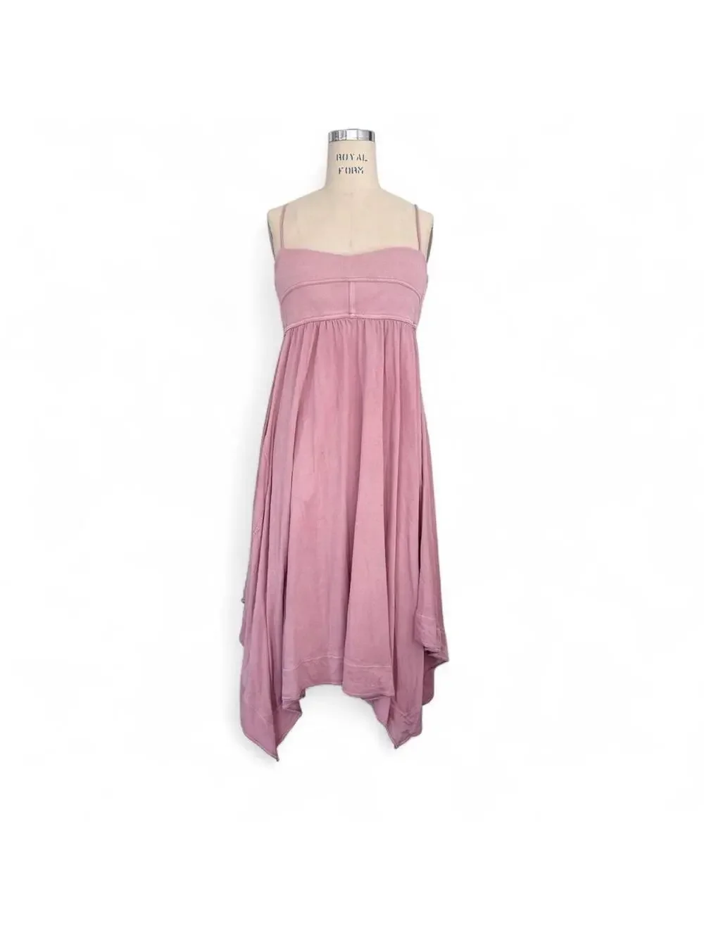 Anthropologie Blush Pink Fairy Maxi Dress Boho Casual Athletic Cozy